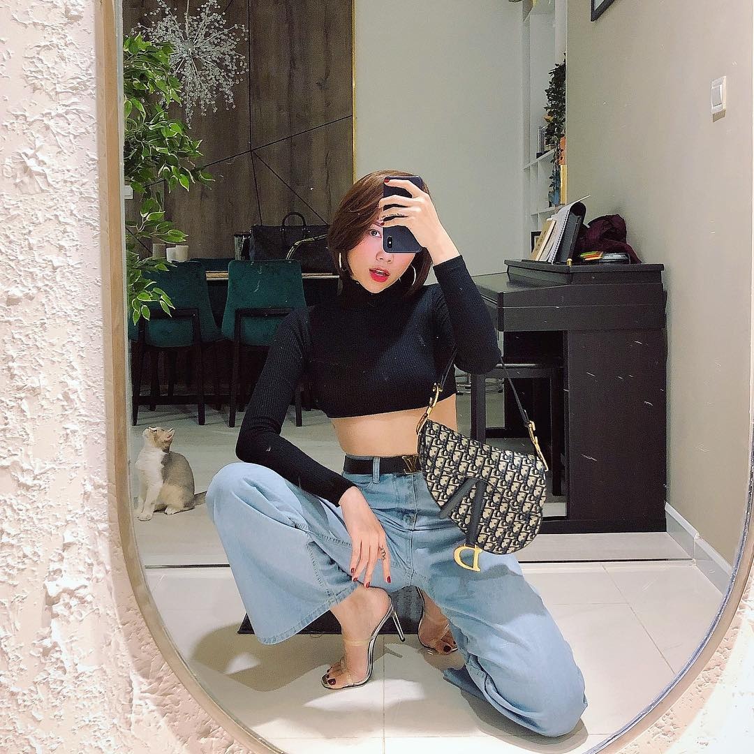 Do My Linh va dan sao me man crop-top anh 2