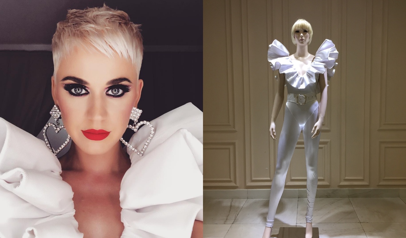 Katy Perry dien trang phuc cua nha thiet ke Nguyen Cong Tri hinh anh