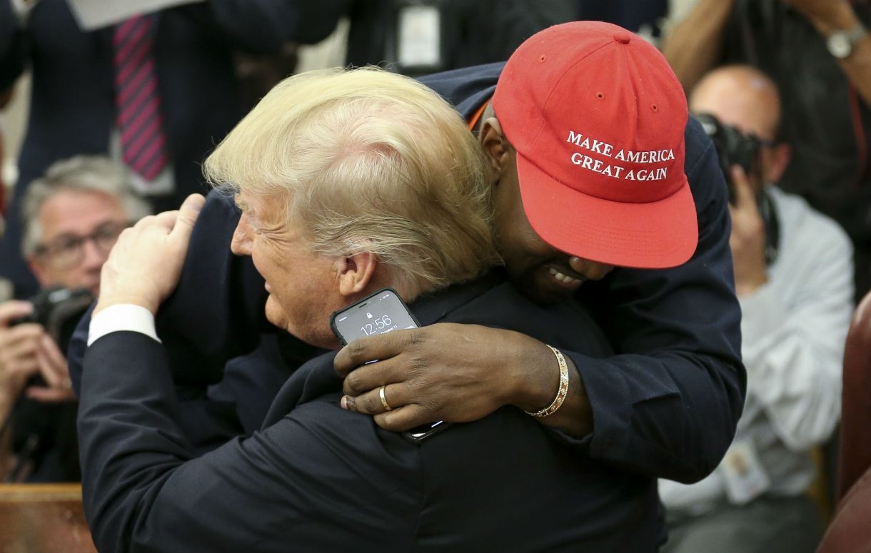 Kanye West gap go Donald Trump anh 1
