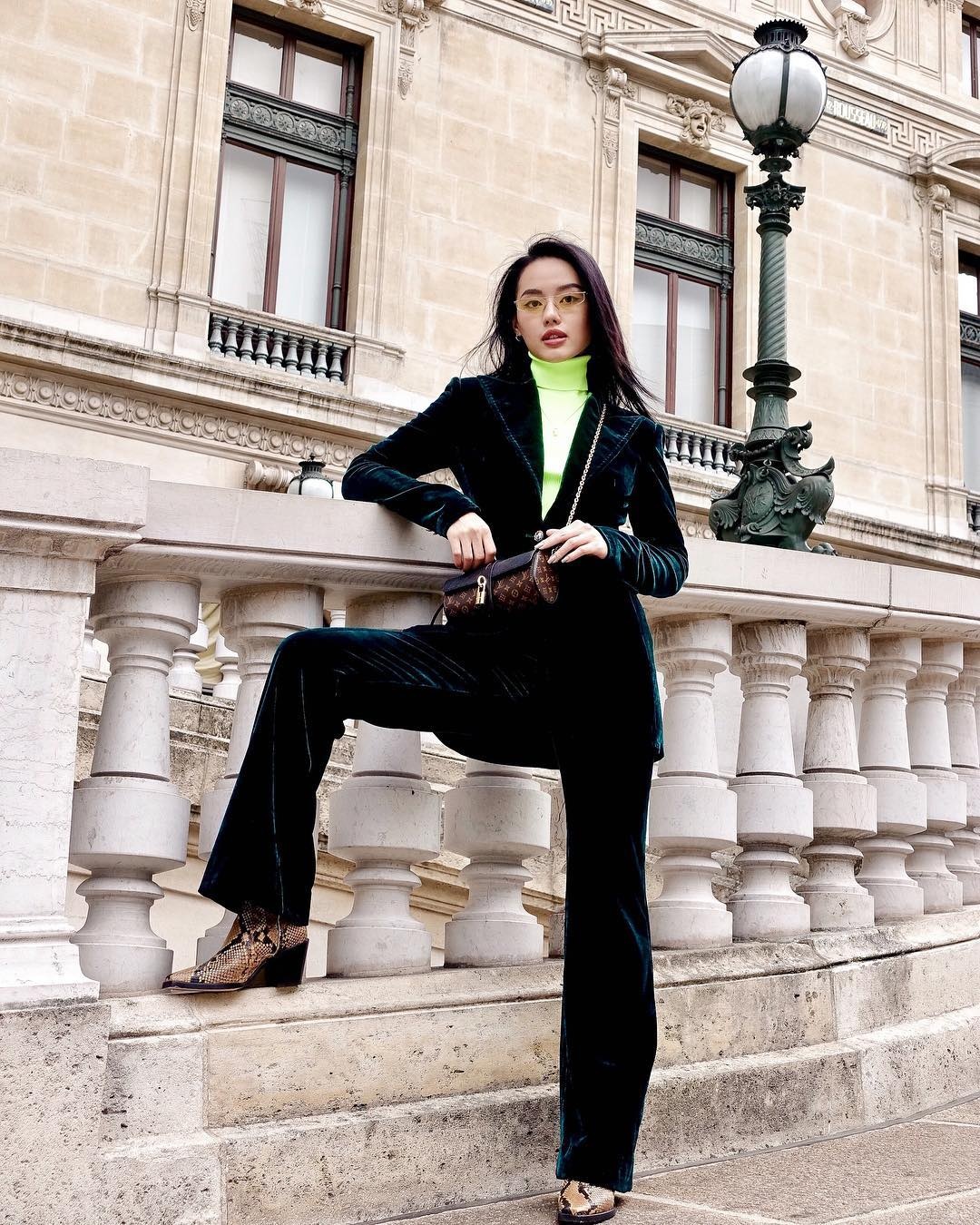 Street style cua Khanh Linh The Face anh 1