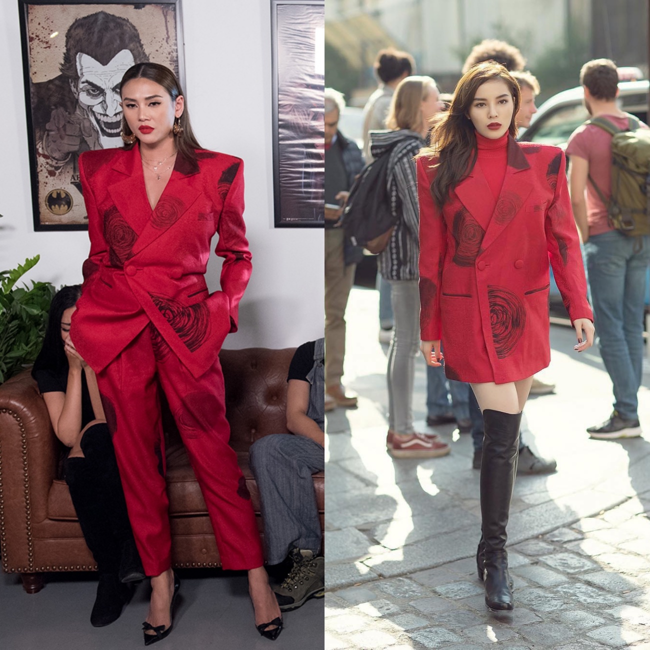 Thanh Hang va Hoang Yen dung hang Ky Duyen anh 2