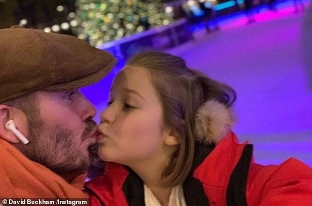 David Beckham gay tranh cai vi hon moi con gai 7 tuoi hinh anh