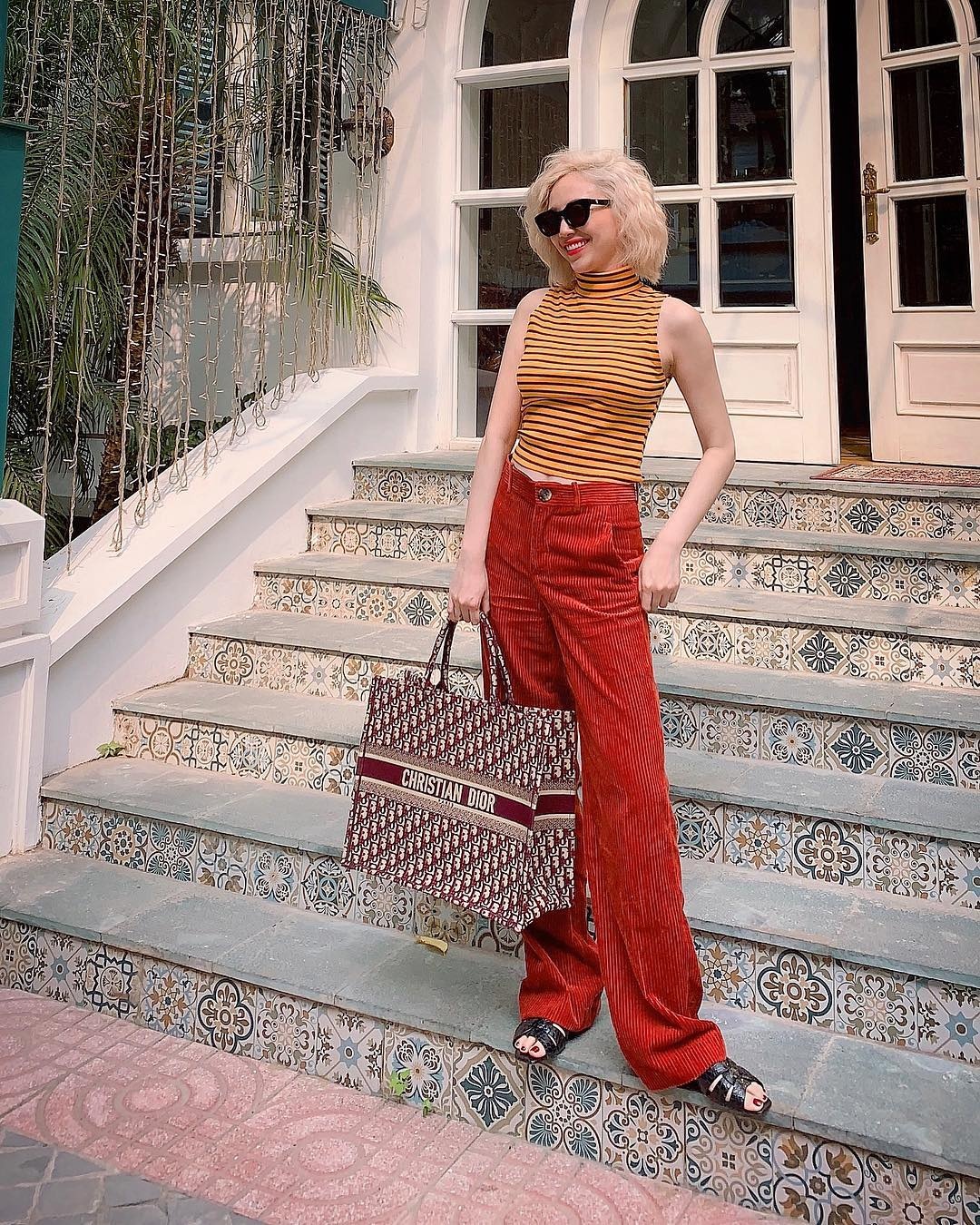 Toc Tien nhuom toc cam noi bat anh 3