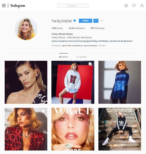 Hailey Baldwin met moi khi su dung mang xa hoi anh 2