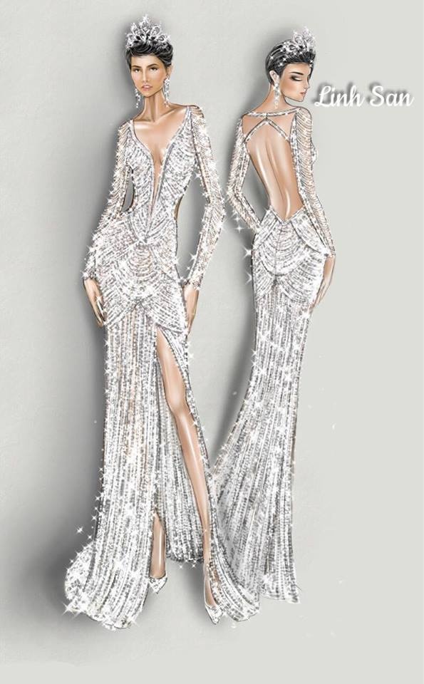 H'Hen Niê mặc váy dạ hội đính 3000 viên đá ảnh 3 H'Hen Nie mac vay da hoi dinh 3000 vien da anh 3