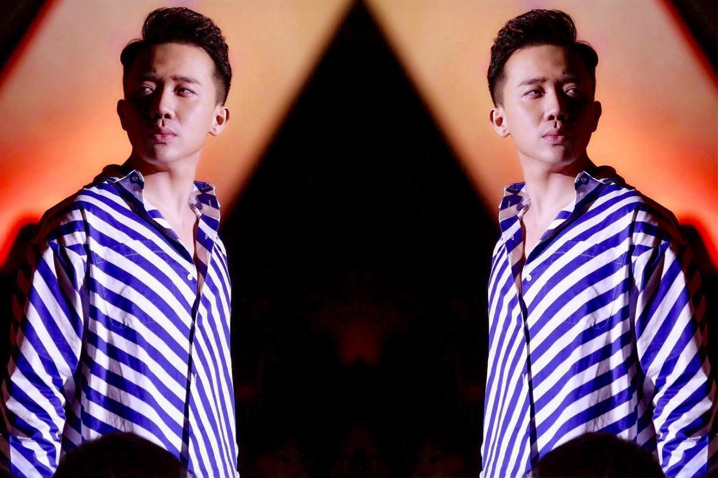 MC Tran Thanh 'nghien' mac so mi hoa tiet sac so hinh anh