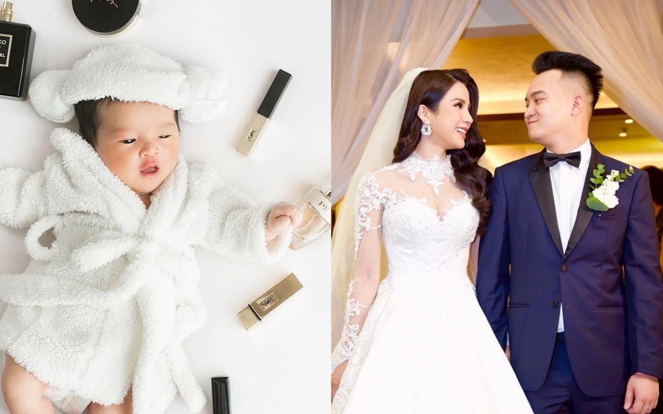 Diep Lam Anh, Trang Nhung hanh phuc khoe anh con nho hinh anh