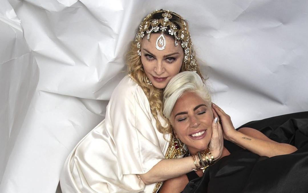 Madonna va Lady Gaga om ap nhau, xoa bo han thu sau 10 nam hinh anh