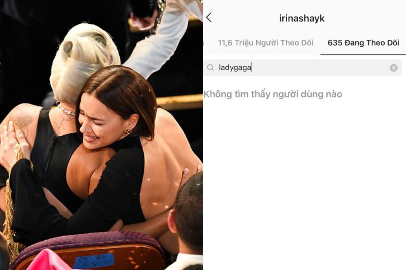 Irina Shayk huy theo doi Lady Gaga anh 1