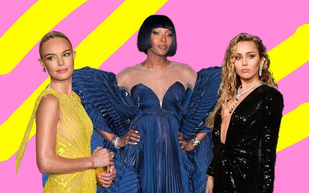 Naomi Campbell mac 'chat chem', Miley Cyrus ho bao tuan qua hinh anh