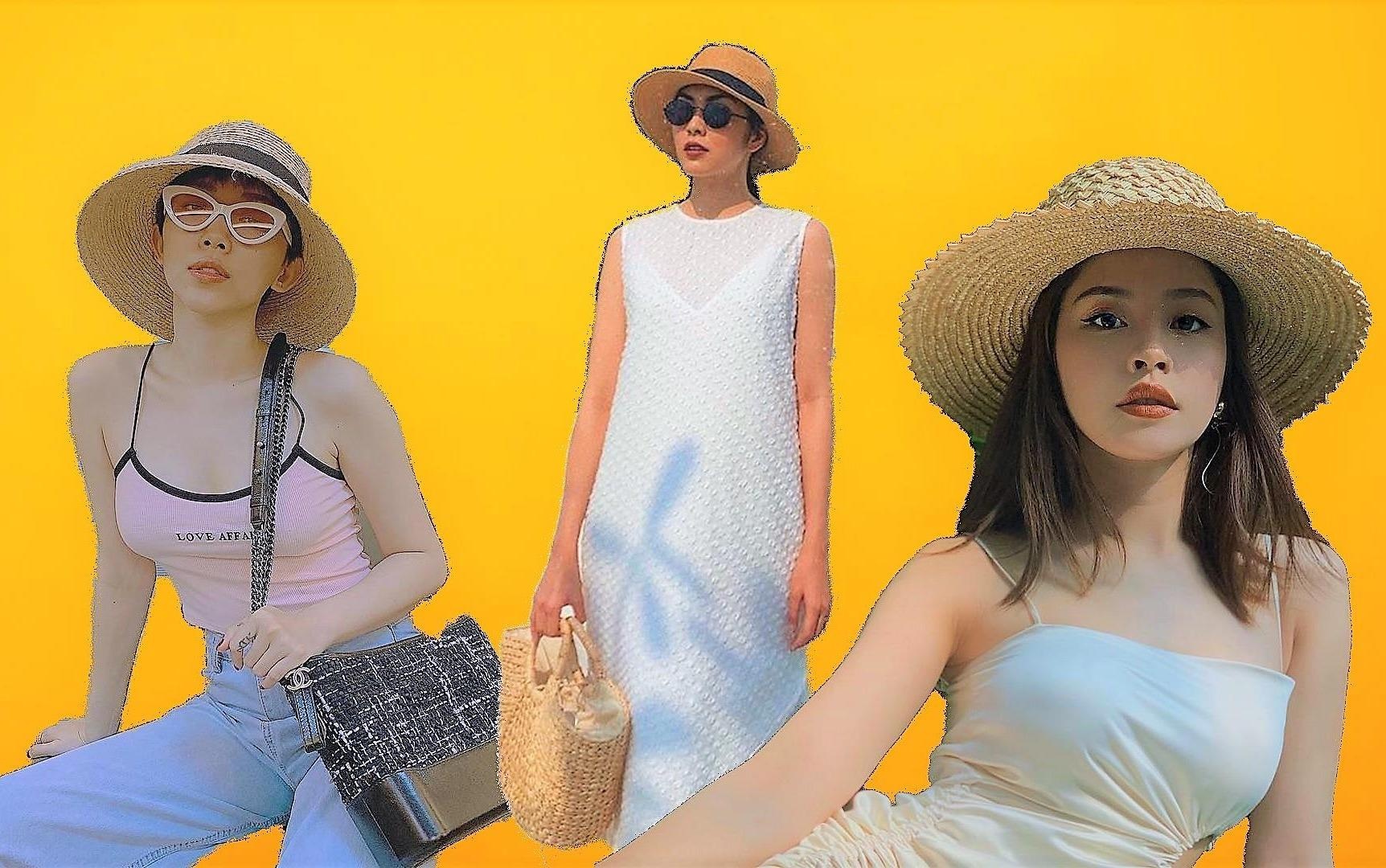 Tang Thanh Ha, Chi Pu lang xe mu coi rong vanh cho mua he hinh anh