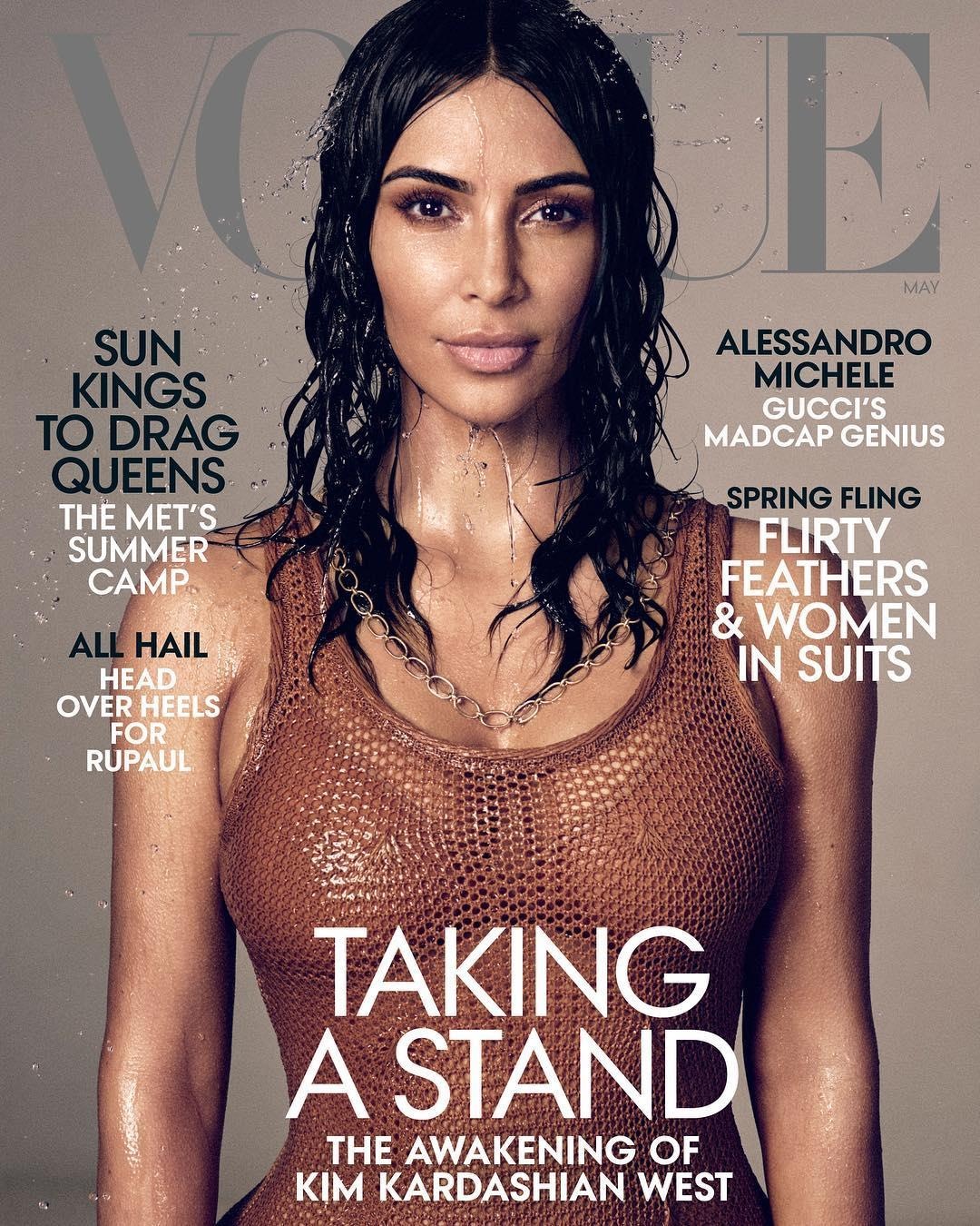Kim Kardashian lên bìa Vogue  ảnh 1 Kim Kardashian len bia Vogue anh 1