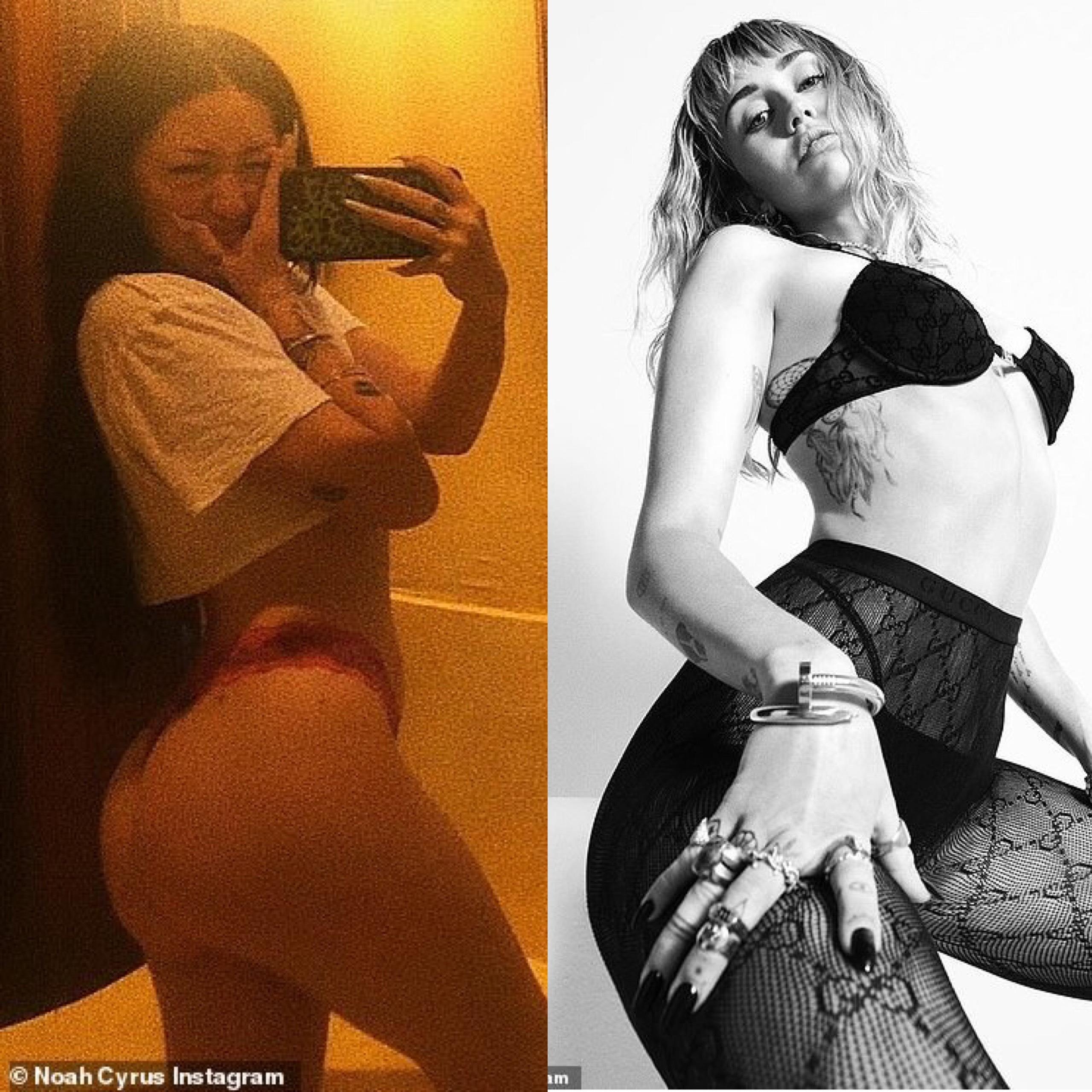 em gai Miley Cyrus khoe than anh 2