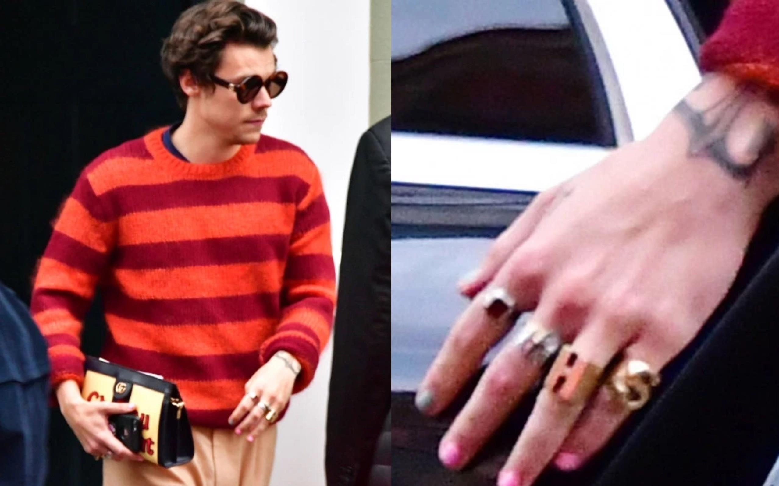 Harry Styles gay ban tan vi son mong tay hong, cam vi nu tinh hinh anh