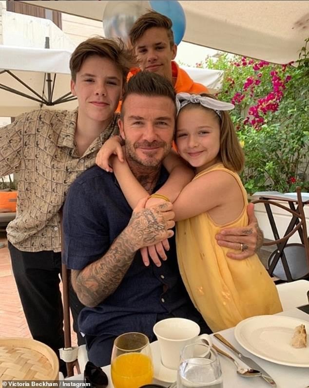 gia dinh David Beckham anh 1