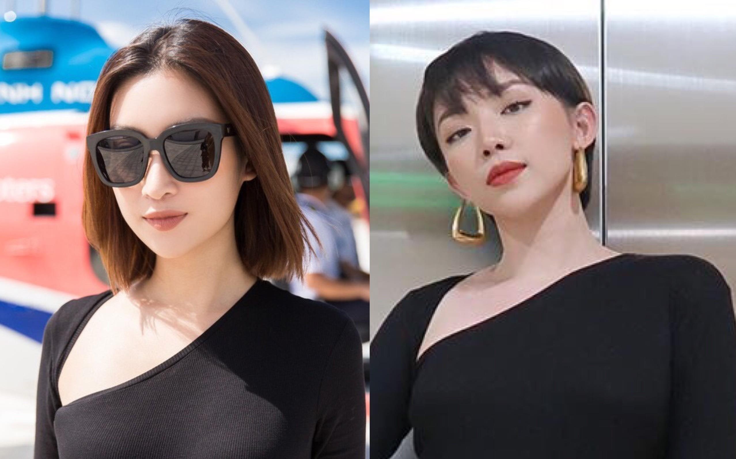 Do My Linh lep ve khi dung hang Hoang Thuy, Toc Tien hinh anh