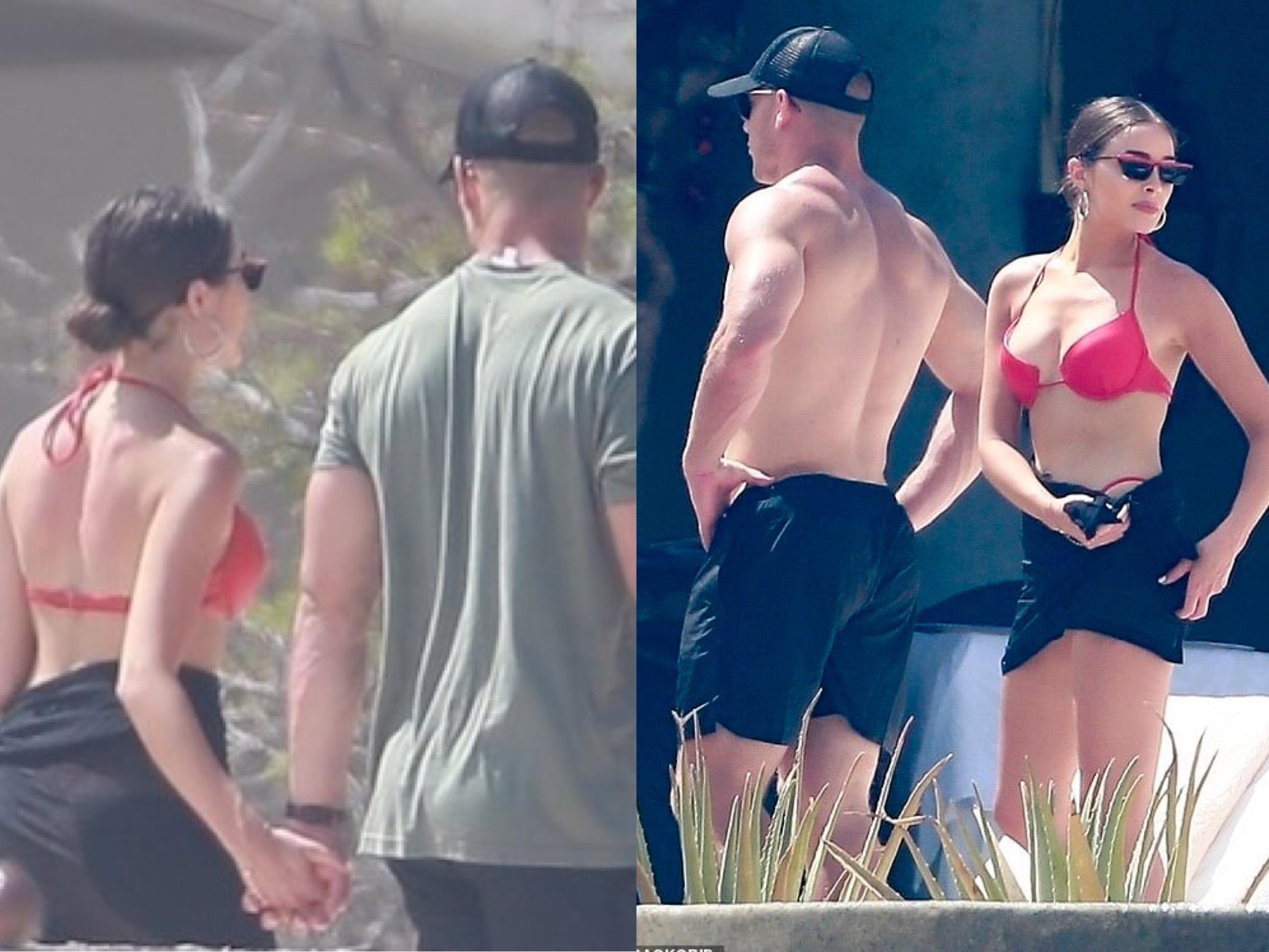 Olivia Culpo hen ho Christian McCaffrey anh 1