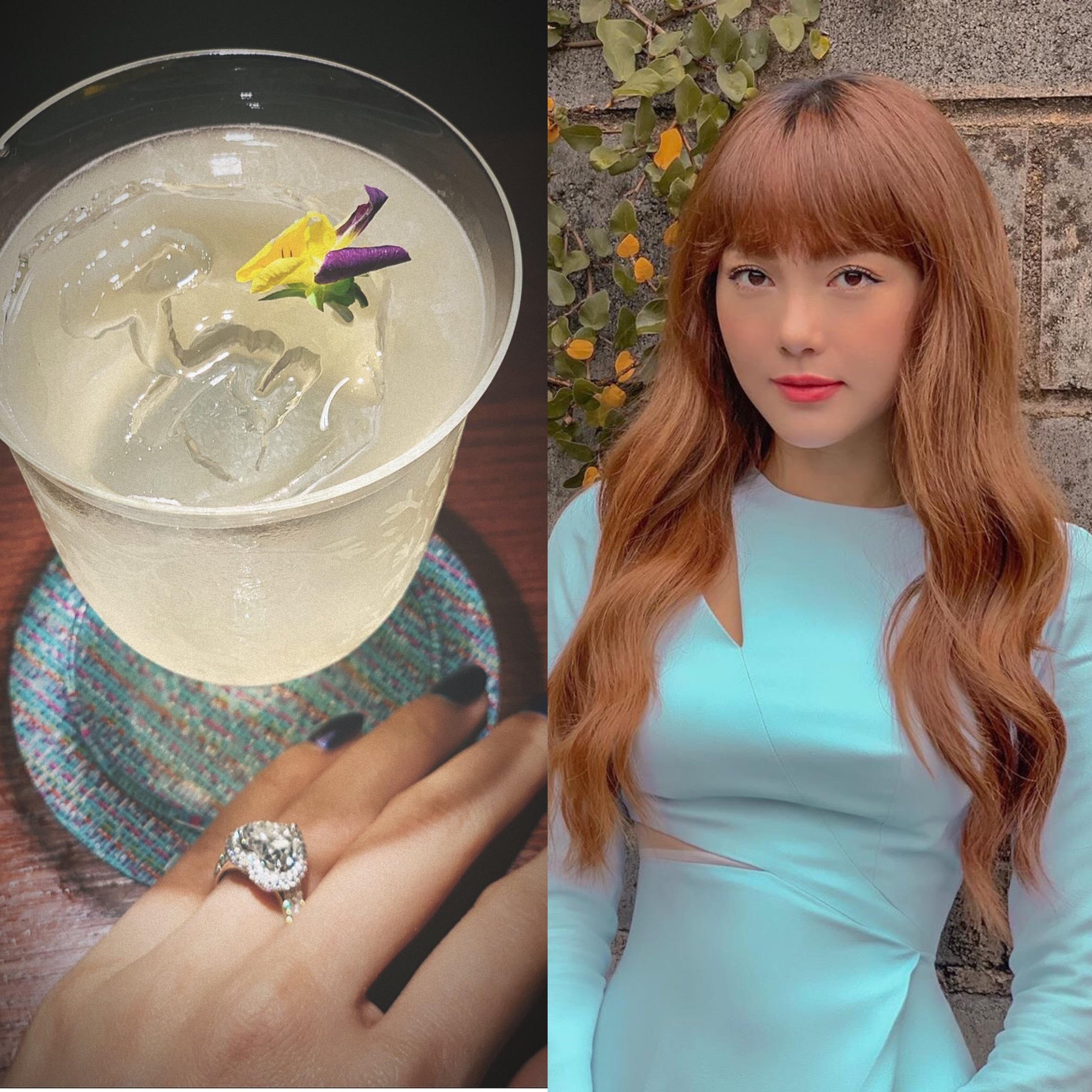 Minh Hang khoe nhan kim cuong anh 1