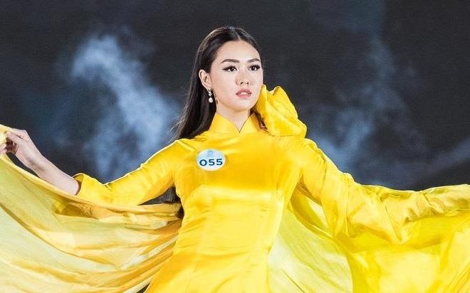 Thi sinh Hoa hau The gioi Viet Nam dien kieu ky voi ao dai hinh anh