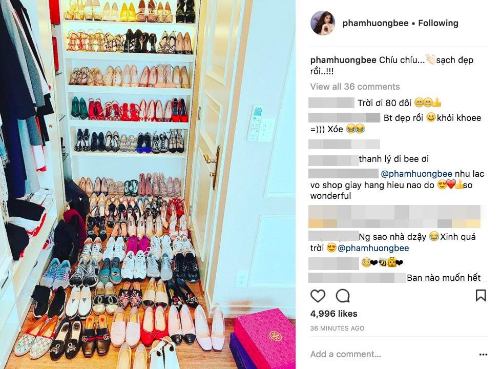 Chi Pu khoe tủ giày ảnh 3 Chi Pu khoe tu giay anh 3