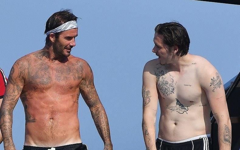 Nhung lan cha con David Beckham do body 6 mui hap dan hinh anh