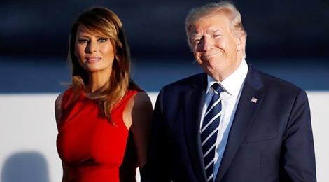 Loat vay ao hang hieu cua De nhat phu nhan My Melania Trump tai G7 hinh anh