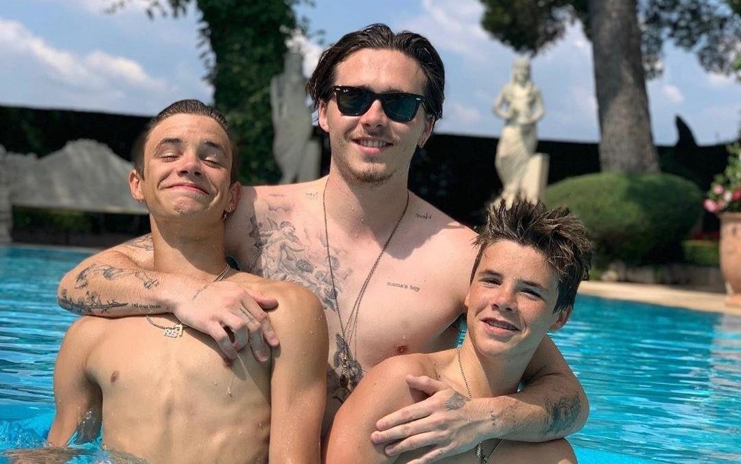 Gia dinh dang anh chuc mung sinh nhat lan thu 17 cua Romeo Beckham hinh anh