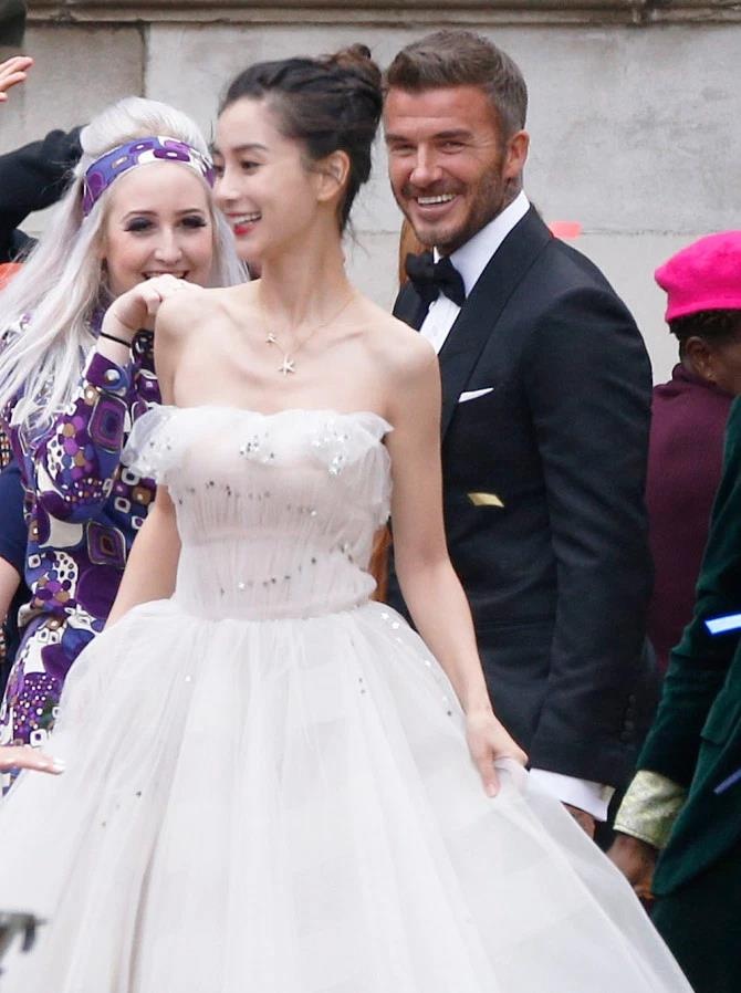 David Beckham và Angelababy ảnh 1 David Beckham va Angelababy anh 1