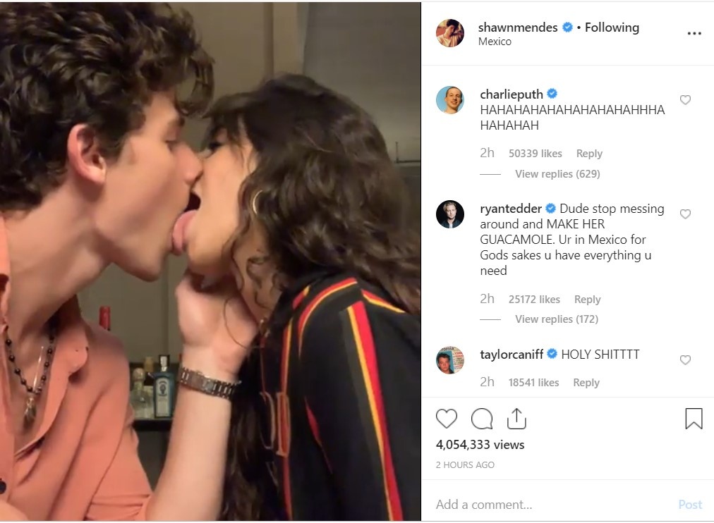 Shawn Mendes khóa môi Camila Cabello  ảnh 1 Shawn Mendes khoa moi Camila Cabello anh 1