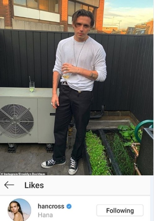 Brooklyn Beckham chia tay Hana Cross anh 2
