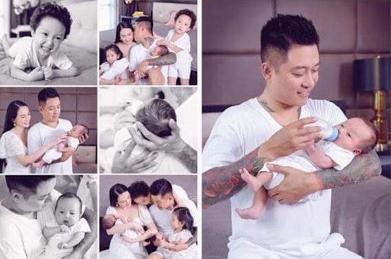 ca si Tuan Hung ben vo con anh 10