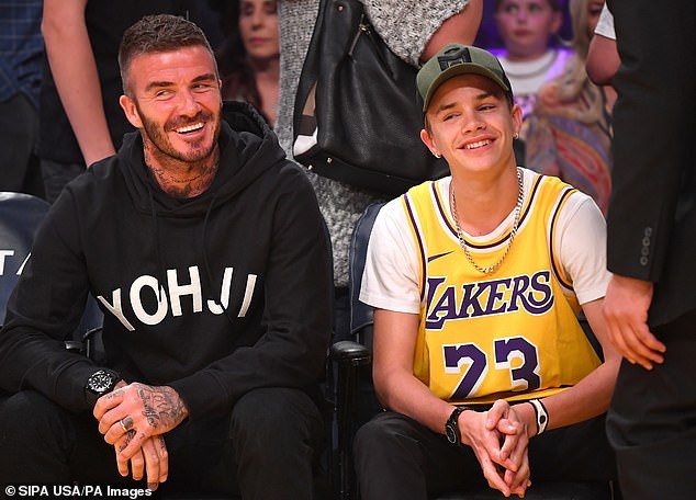 David Beckham xem bong ro anh 1