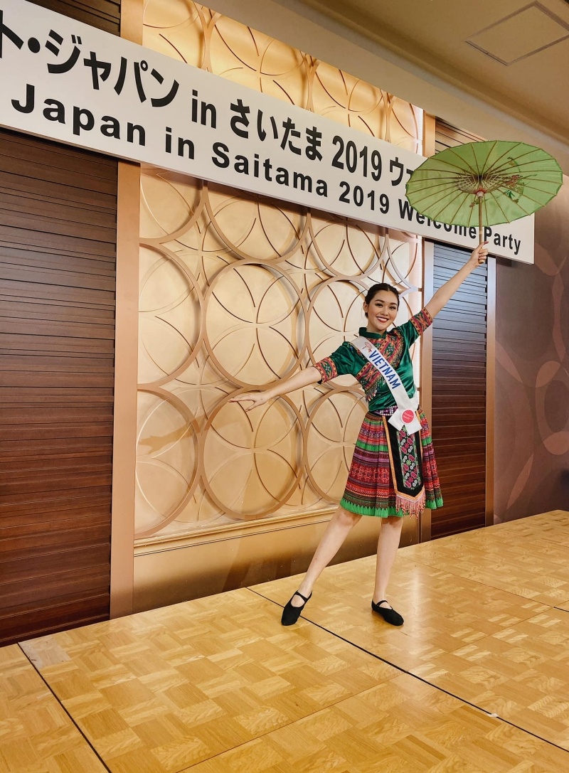 Tường San ở Hoa hậu Quốc tế 2019 ảnh 2 Tuong San o Hoa hau Quoc te 2019 anh 2