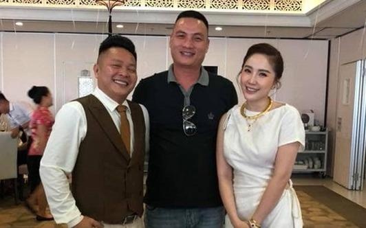 Anh Bao Thy va chong trong tiec rieng tu hinh anh