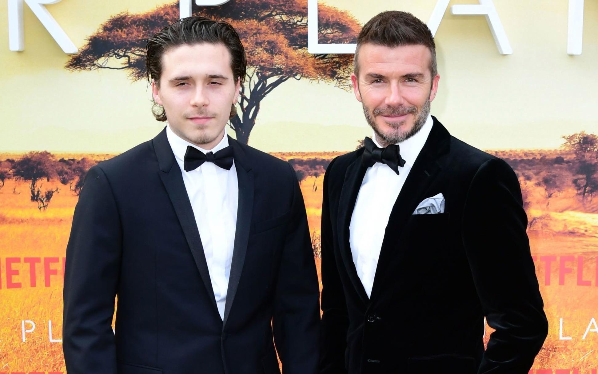 David Beckham vui khi bi con trai trom quan ao hinh anh