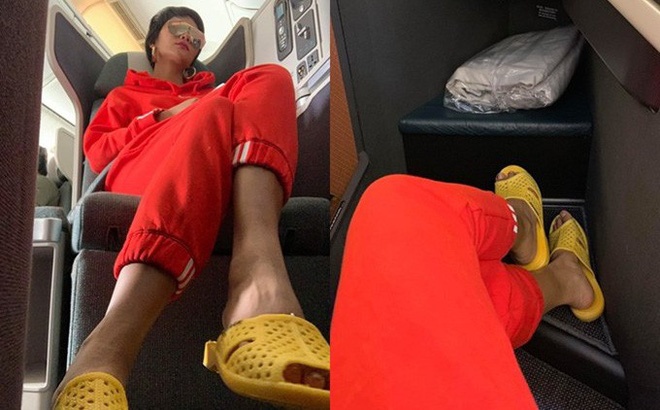 Di dep to ong len may bay va nhung lan H'Hen Nie gay tranh cai vay ao hinh anh