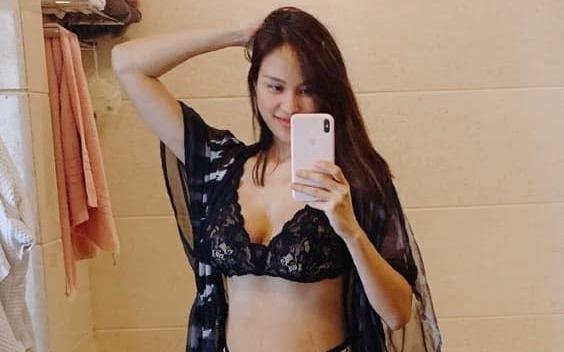 Phuong Mai mac noi y khoe dang sau 8 ngay sinh con hinh anh