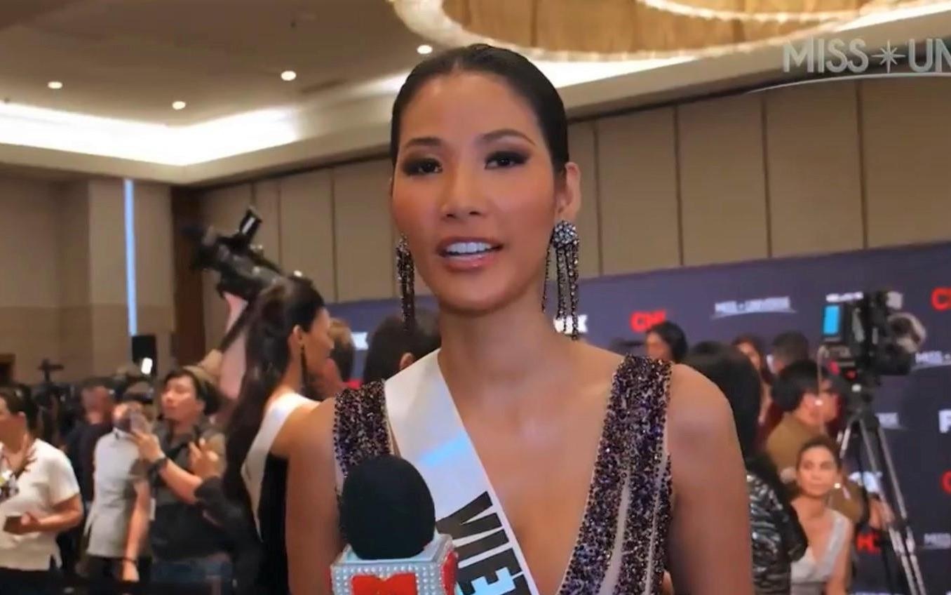 Hoang Thuy no luc truoc chung ket Hoa hau Hoan vu 2019 hinh anh