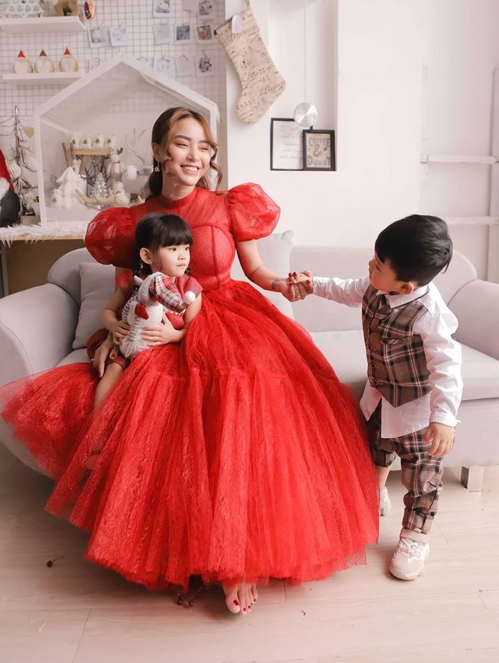 sao viet khoe anh gia dinh an noel anh 5