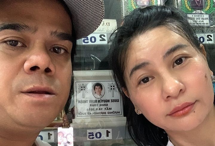 Cat Phuong vieng mo Minh Thuan dip can Tet hinh anh