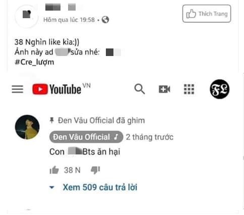 đen vâu lên tiếng về tin xúc phạm BTS ảnh 2 den vau len tieng ve tin xuc pham BTS anh 2