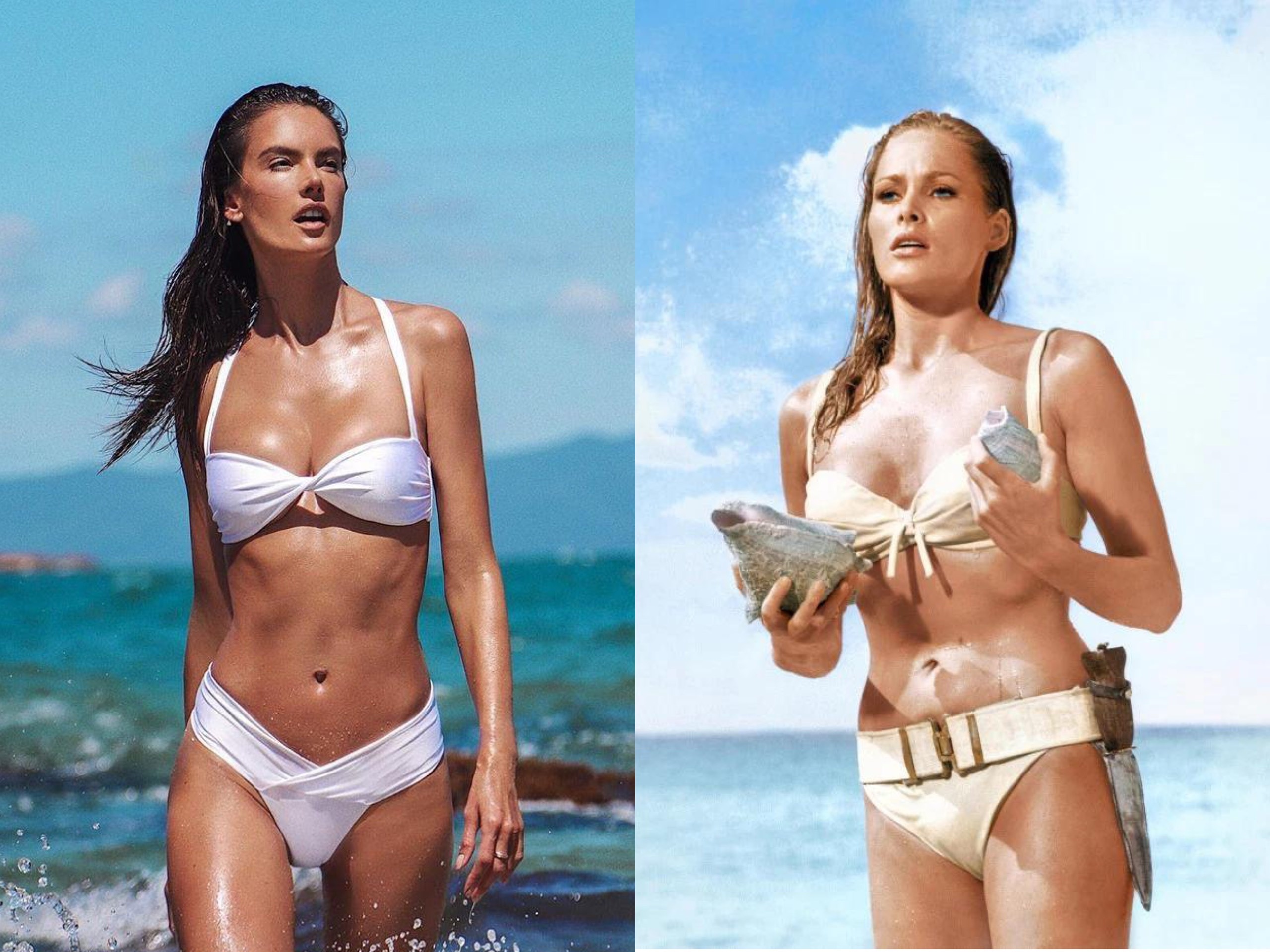 Alessandra Ambrosio mac bikini giong bond girl anh 1