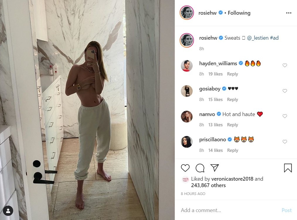 Rosie Huntington-Whiteley ban nude anh 1