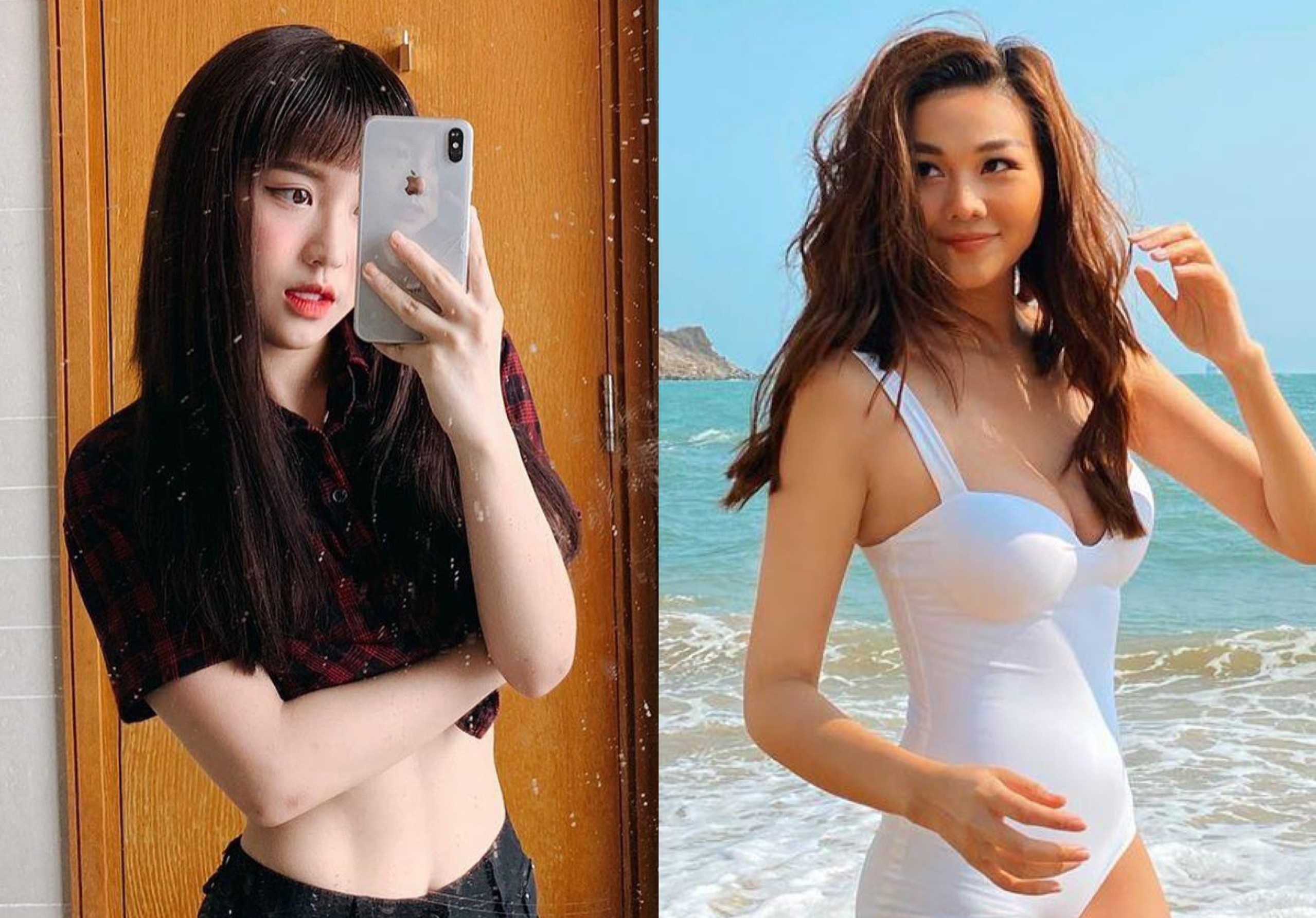 Lan Ngoc, Khanh Van tap luyen de co vong eo thon hinh anh