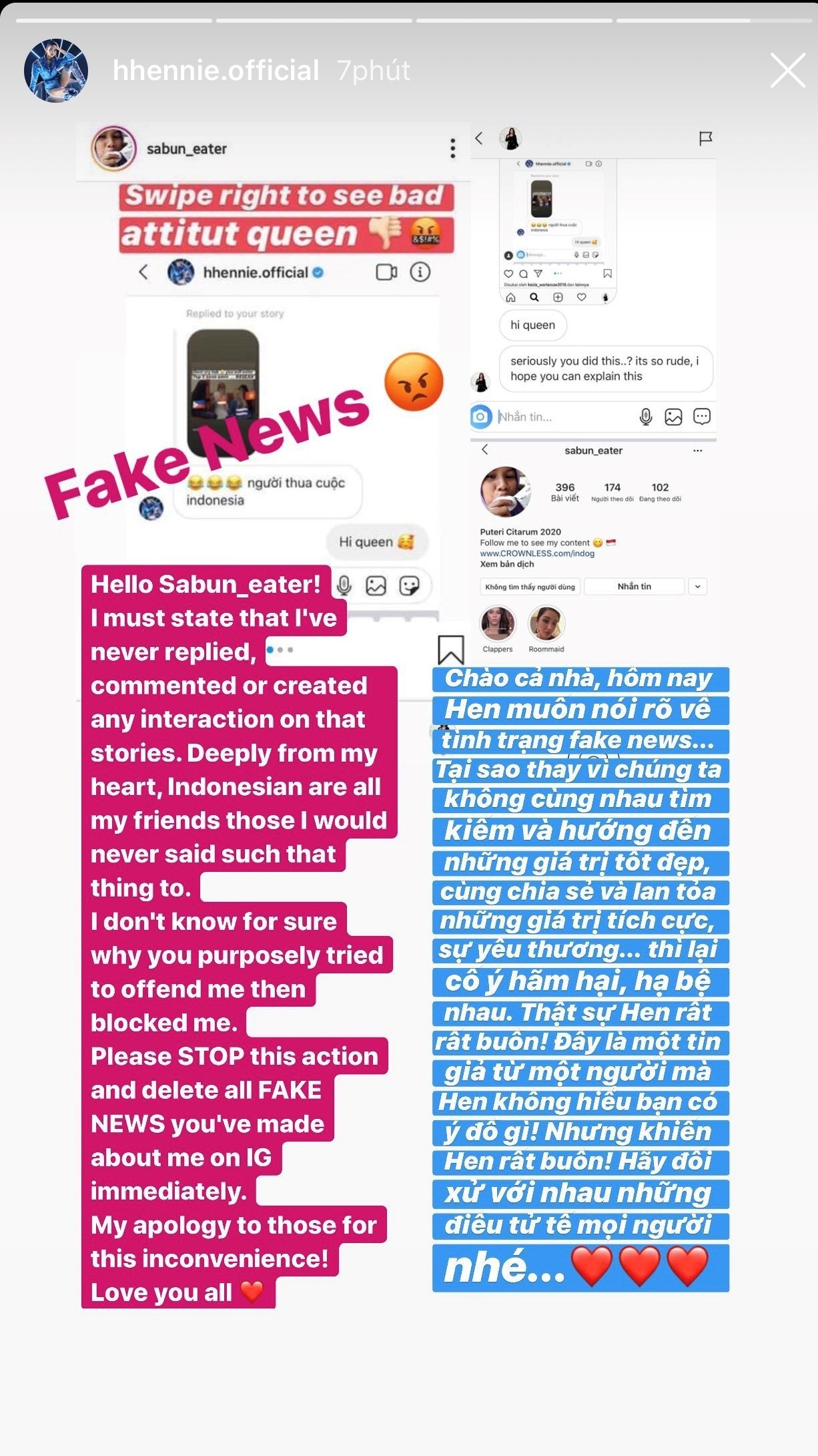 h'hen niê bị giả mạo tài khoản ảnh 1 h'hen nie bi gia mao tai khoan anh 1