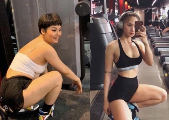 Ngoai hinh thay doi cua Miu Le, Angela Phuong Trinh nho tap gym hinh anh
