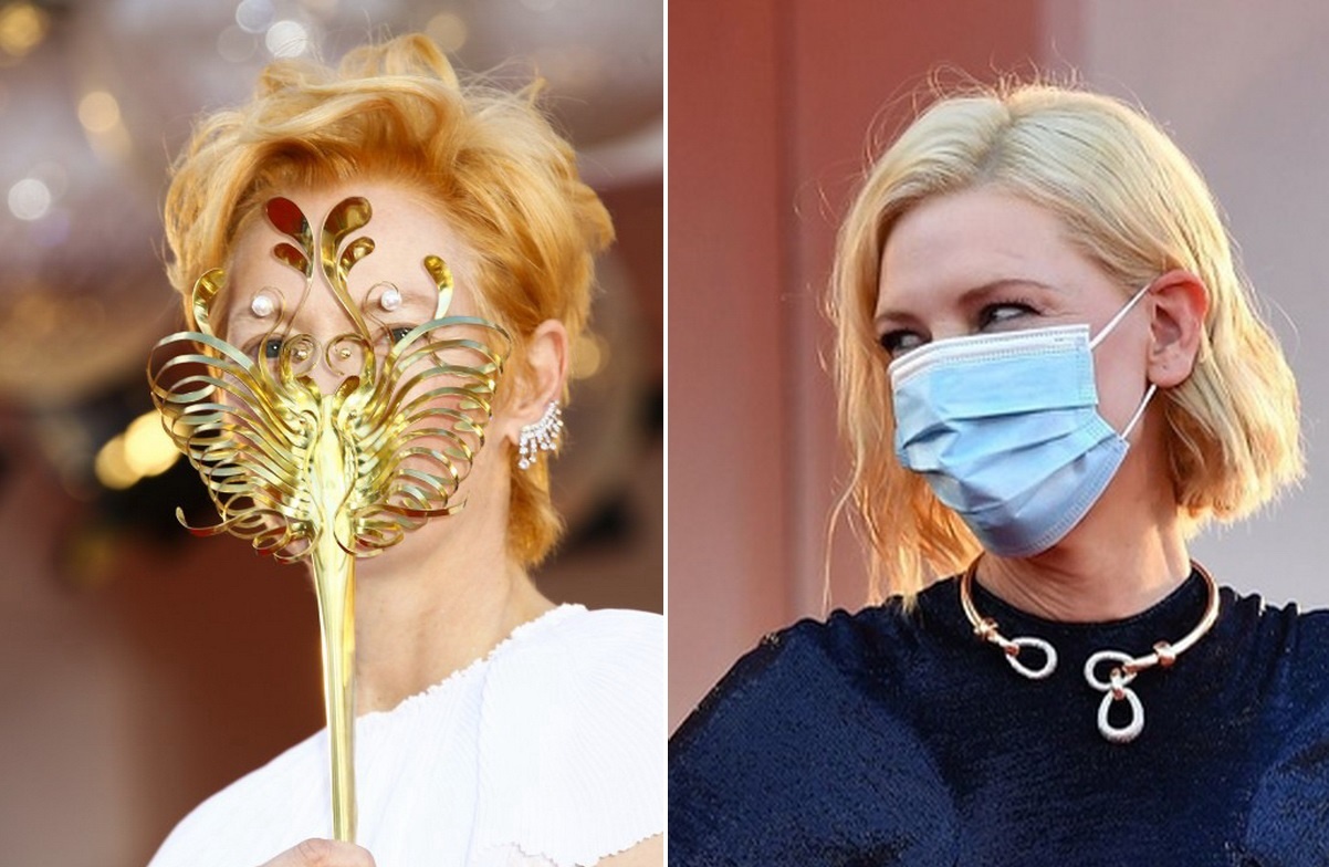 Nghe si giu khoang cach tren tham do Lien hoan phim Venice 2020 hinh anh