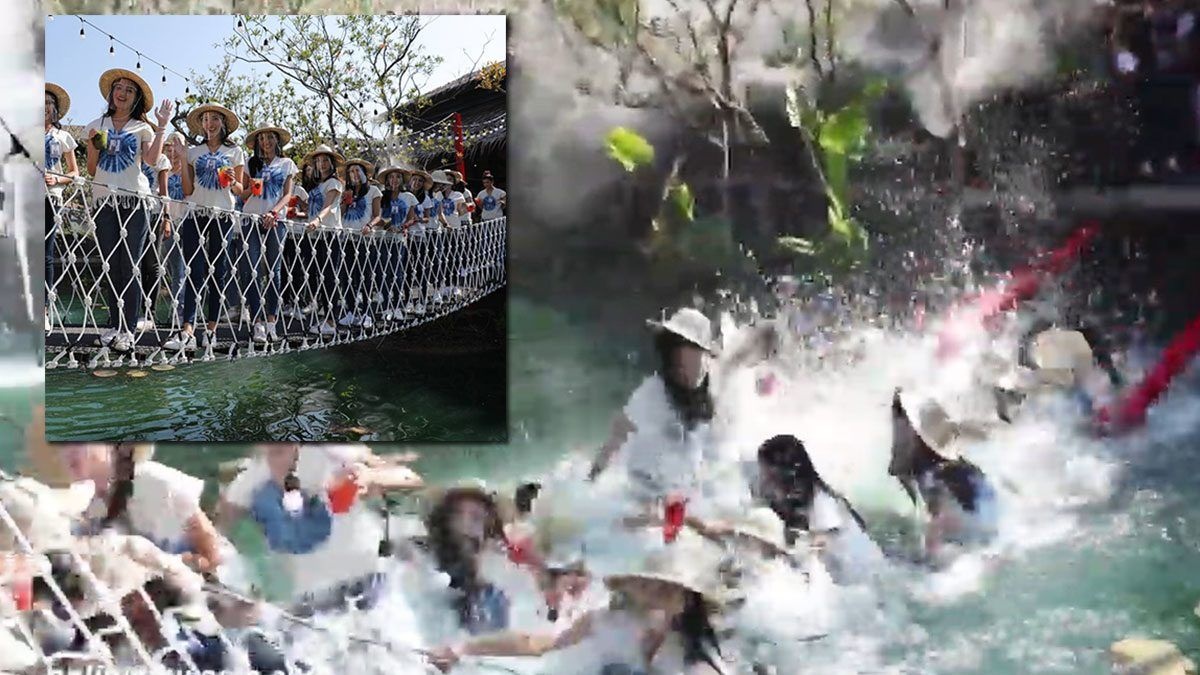 Thi sinh Hoa hau Thai Lan 2020 gap tai nan sap cau anh 1