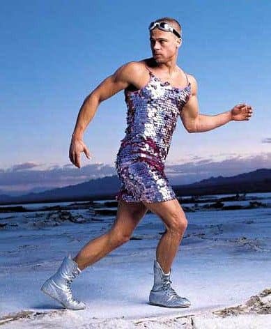 Brad Pitt mặc váy ảnh 5 Brad Pitt mac vay anh 5