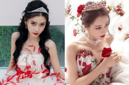 Phong cach goi cam cua Angelababy va Dich Le Nhiet Ba hinh anh